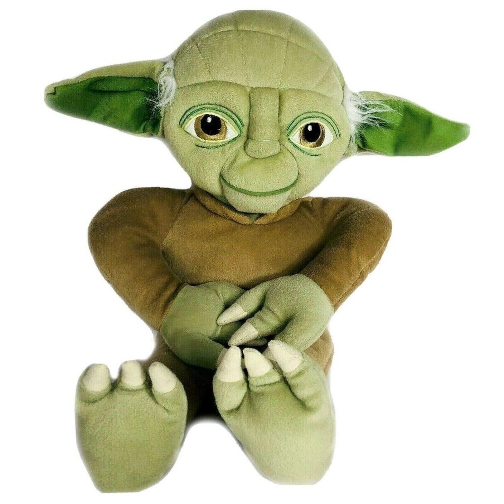 Star Wars Yoda Plush 18" Sitting Stuffed Animal Disney Jedi Master Toy